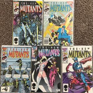 New Mutants #36, 37, 38, 39, 40 (1986 Marvel) Lot of 5